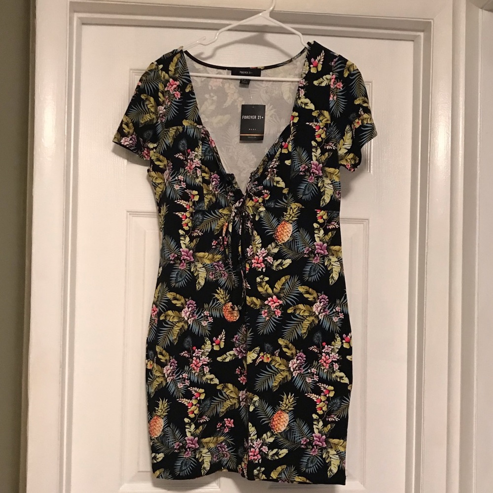 Tropical Body Con Dress FINAL PRICE